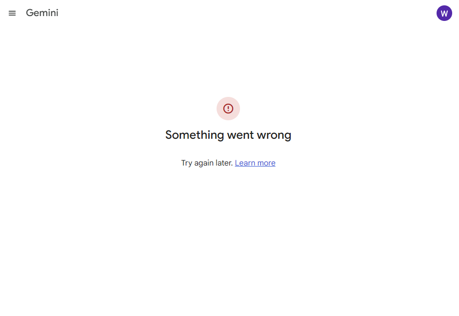 Gemini 报错 "Something went wrong" 终极解决指南