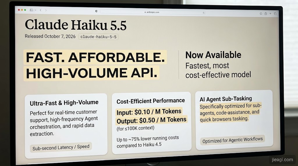 Claude Haiku 5.5 全面解析：API 价格低至 $0.10、编程能力、模型对比与 Python 接入教程